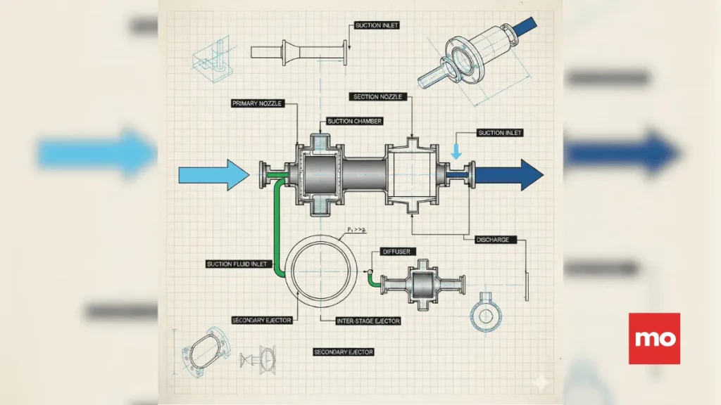 Ejector Technical Drawing