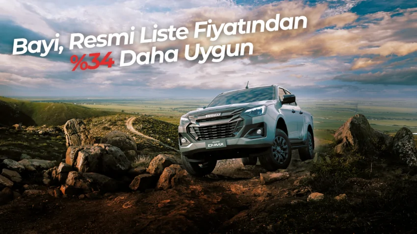 Isuzu D-MAX V-Cross 4×4 AT En Uygun Bayi Fiyatı – Sıfır Araç