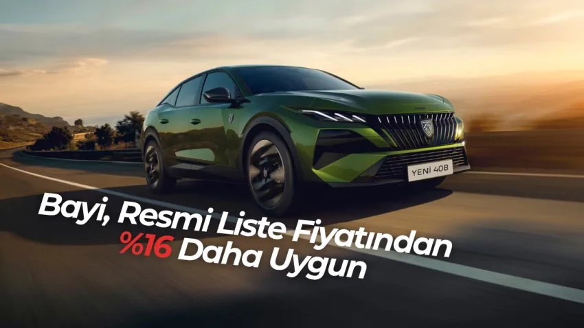 Peugeot 408 Allure 1.2 Hybrid 145hp eDCS6 En Uygun Bayi Fiyatı – Sıfır Araç