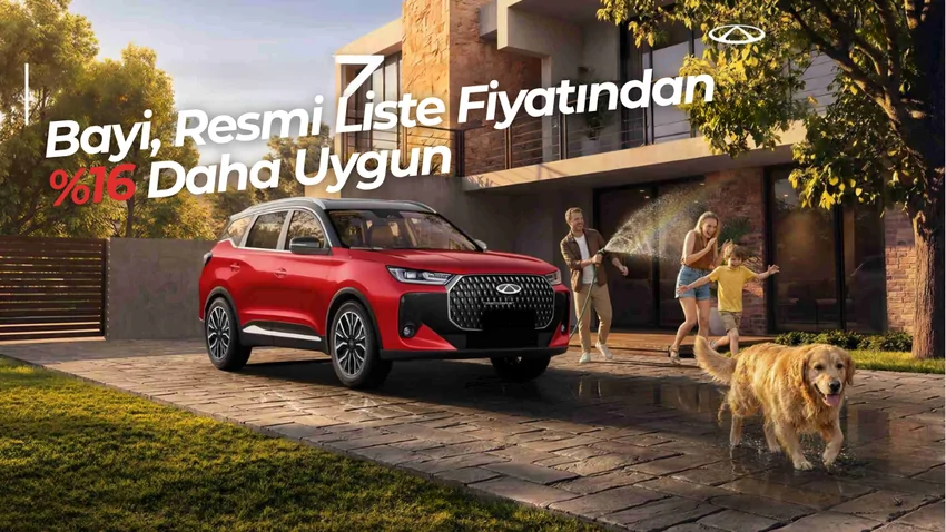 Chery Tiggo 7 Comfort 4×2 1.6 TGDI 145hp 7DCT En Uygun Bayi Fiyatı – Sıfır Araç