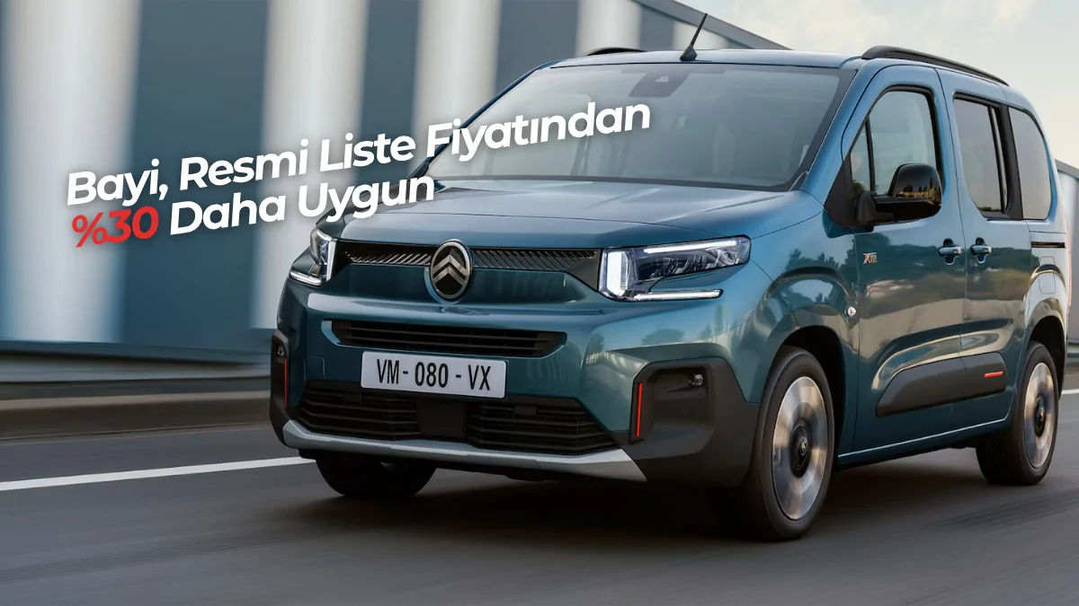 Citroen Berlingo 1.5 BlueHDi 130 HP Plus En Uygun Bayi Fiyatı – Sıfır Araç