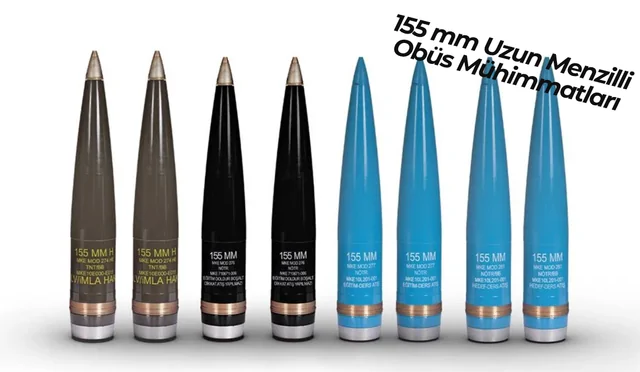 155 mm Uzun Menzilli Obüs Mühimmatları