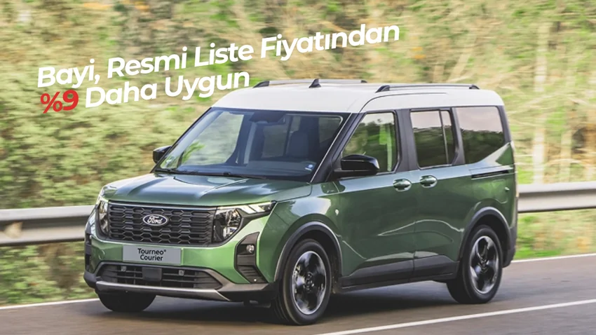 Ford Tourneo Courier Titanium 1.0L EcoBoost 125PS En Uygun Bayi Fiyatı – Sıfır Araç